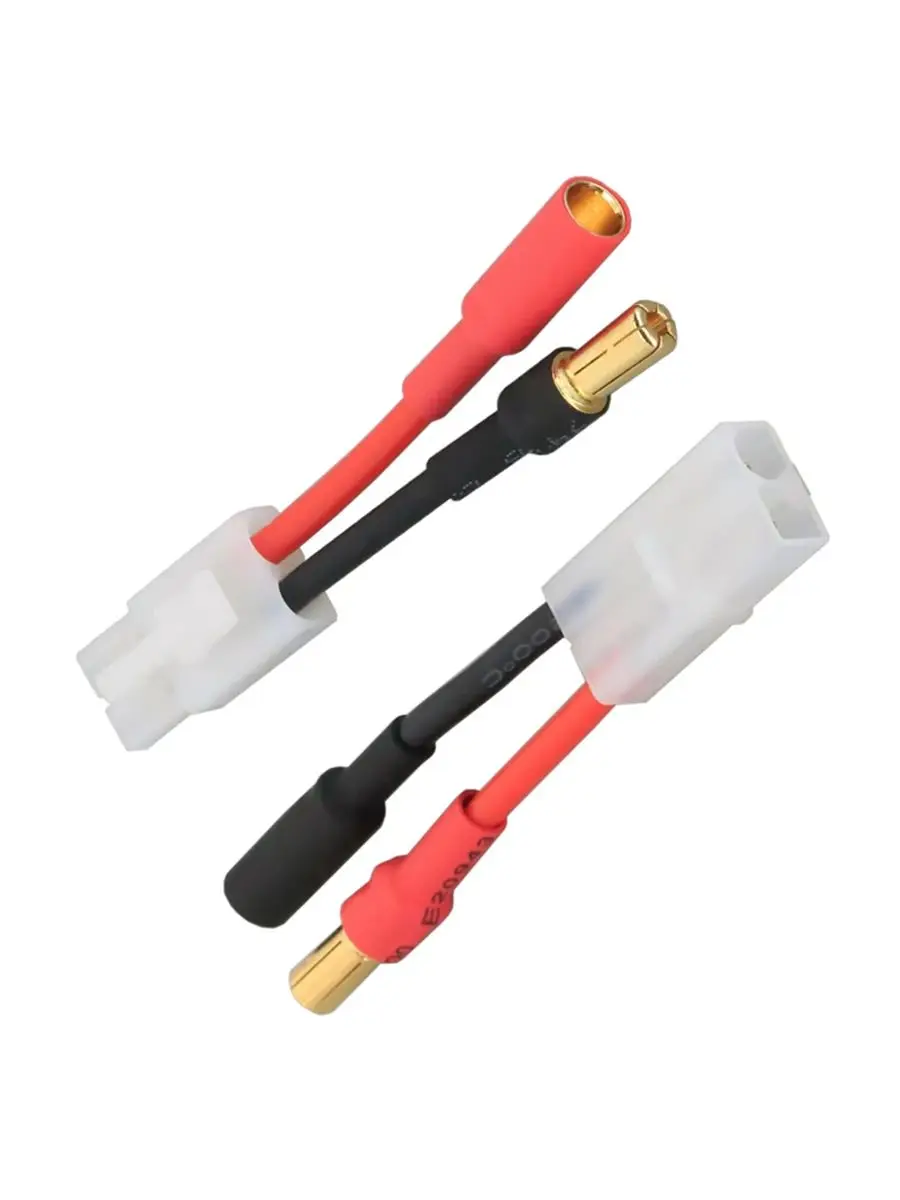 1 Pair /2Pcs  Tamiya Male Female Plug to 5.5mm Male Female Connector Adapter 14AWG 4cm For RC Lipo Battery FPV Hobbies Toy