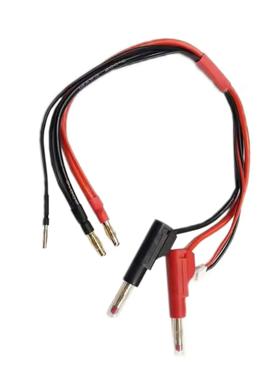 2S XH 4.0mm Male Female Plug to 4.0mm Gold Plated Stackable Shielded Banana Connector RC Charge Cable Wire Lead 14AWG 30cm