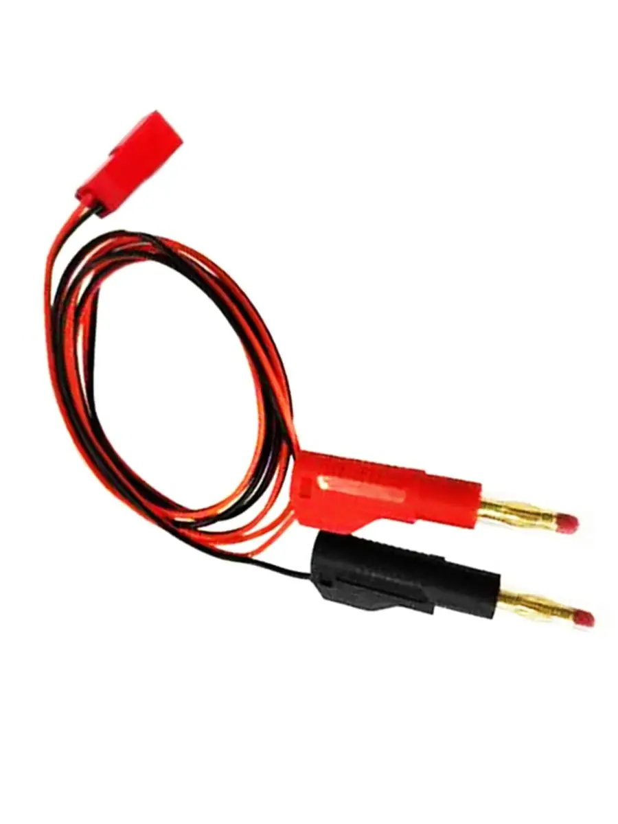 JST Female Plug RC Charge Cable Wire Lead to 4.0mm Gold Plated Stackable Shielded Banana Plug Connector 22AWG 30cm