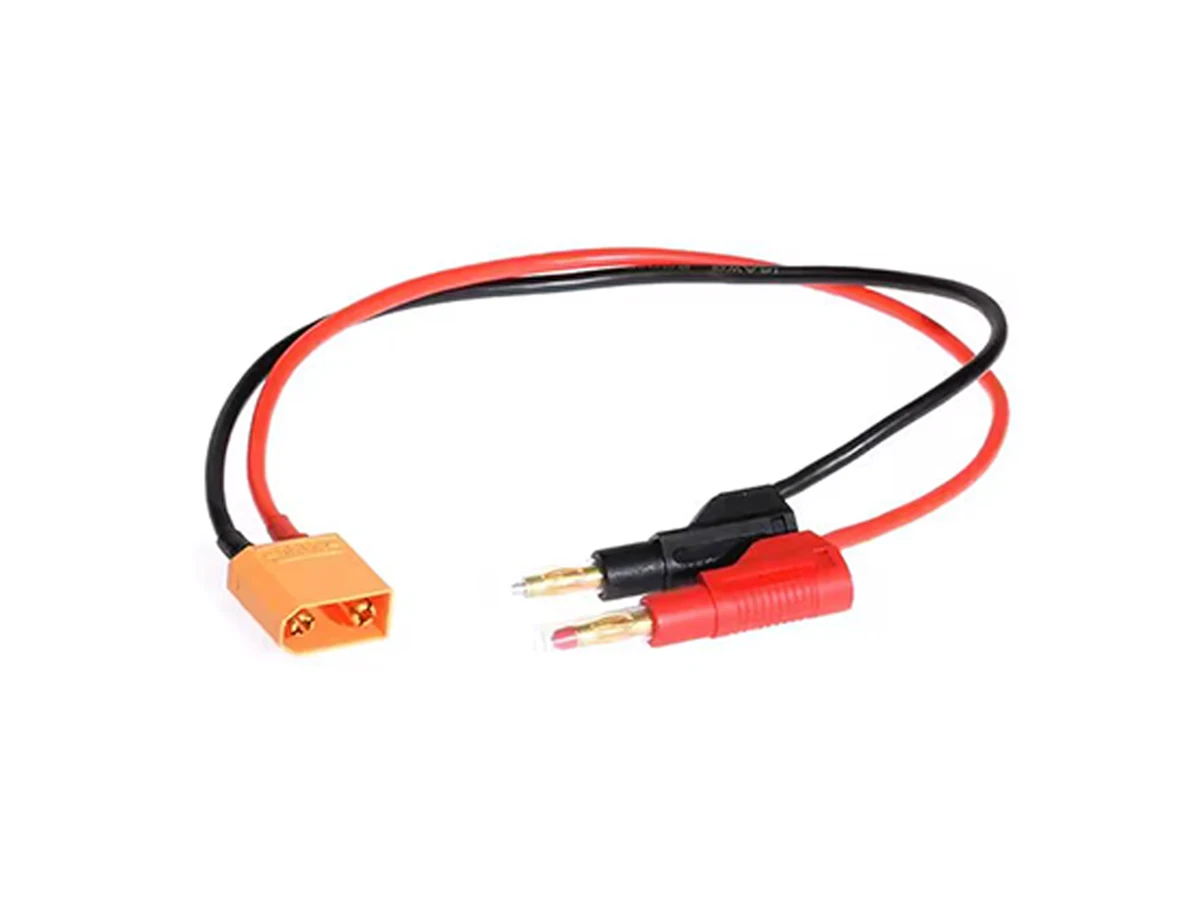 XT90 Male Plug to 4.0mm Gold Plated Stackable Shielded Banana Connector RC Charge Cable Wire Lead 14AWG 30cm