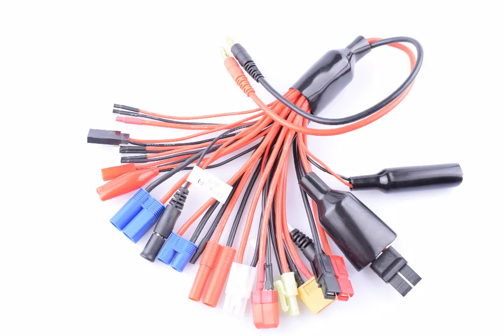 19 in 1 RC Lipo Battery Multi Charger Plug Adapter lead  Converter Charging Cable for rc car and plane accessories