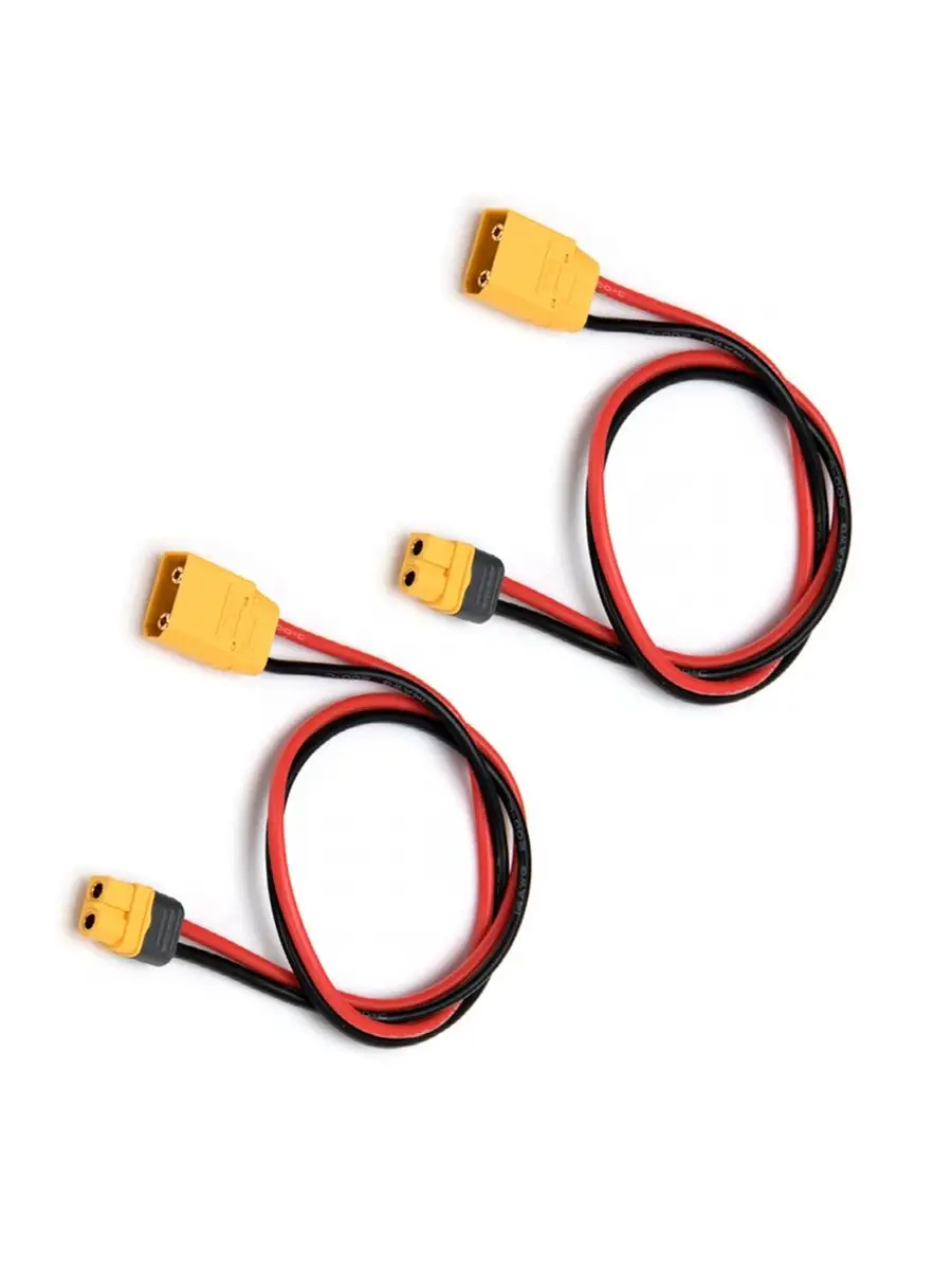 2Pcs XT60H Female to XT90H Male Adapter Wire Charge Lead Cable 14awg 30cm for RC Plane Car Boat Battery Charger Motor Esc