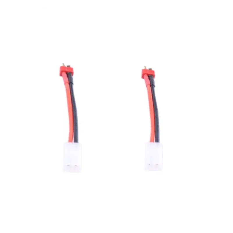 2 Pcs Battery and Charging Adapter Lead Cable Deans T Male Plug to Female Tamiya 14awg 10cm