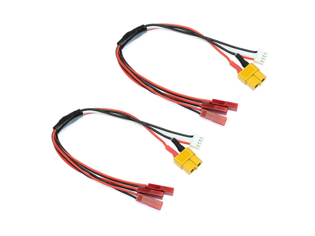 1/2 Pcs Female XT60 Charge lead Wire Cable Adapter 22awg 15cm  : 3x 1S Lipo SR120/mQX/ Solo Pro 328