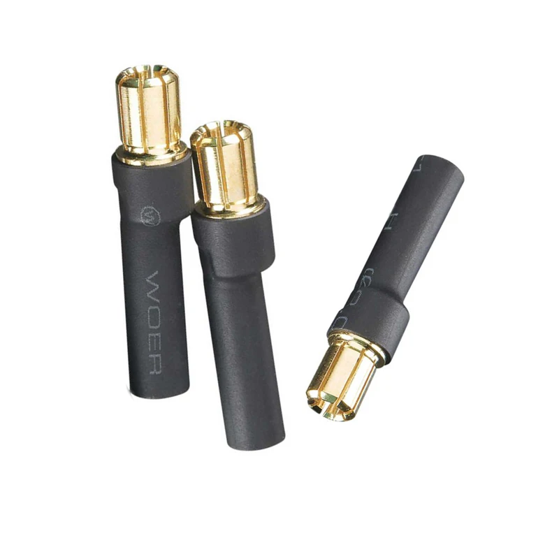 2/3 Pcs No Wire 4.0mm Female Banana Connector to 6.0mm male Bullet Banana Connector Plug Adapter for RC ESC Motor Charger