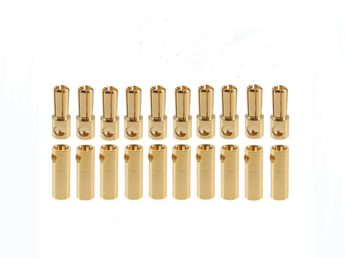 2/5/10Pairs Gold Plated 5.5mm Banana Plug Bullet Male Female Connector for RC Lipo Battery ESC Motor Hobby Model Boat